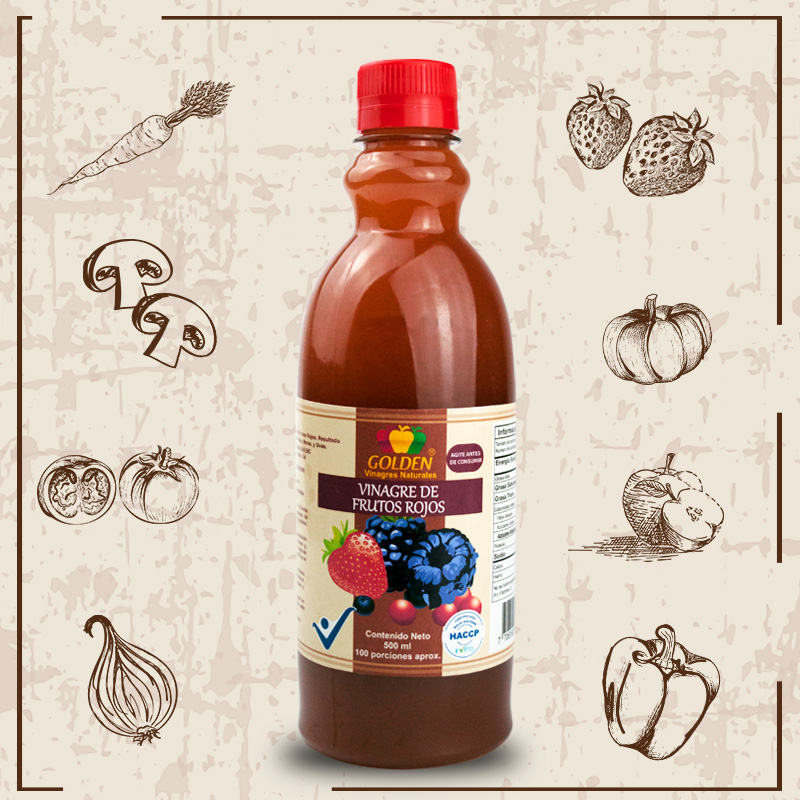 Vinagre frutos rojos Vinagre de Frutos Rojos ( 500 ml ) - Imagen 1
