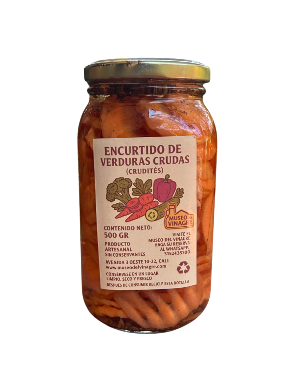 encurtida de verduras crudas Crudité de Zanahoria ( 500 g ) - Imagen 1
